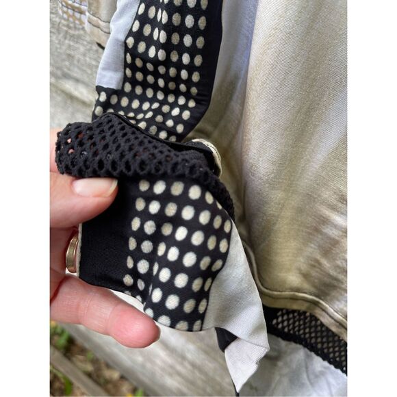 Lior Paris layered look abstract print tunic edgie black mesh - Picture 8 of 11